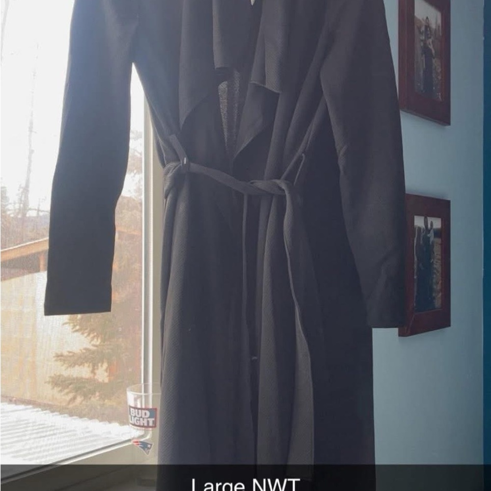 Windsor Black Trench Coat